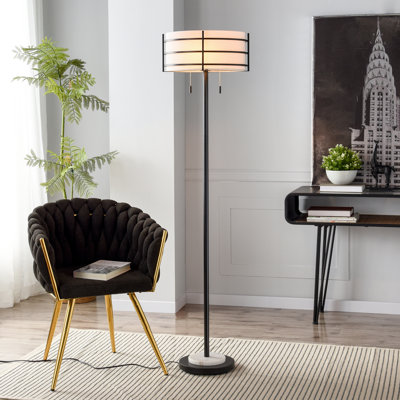 Royce Floor Lamp - Zammel - White Shade