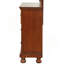 Commode 7 tiroirs avec boutons ronds et pieds en chignon