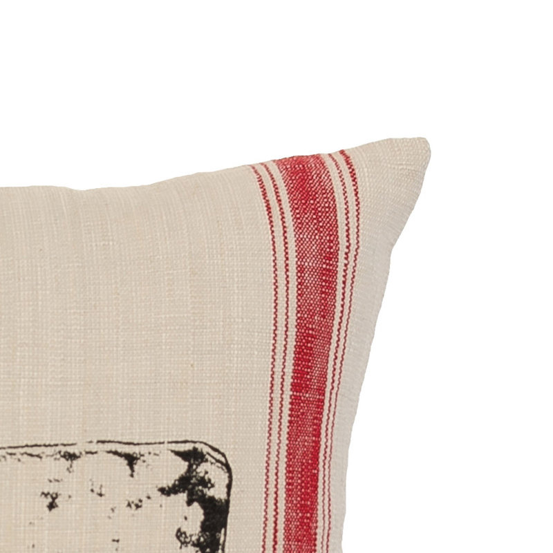 Cow Feed Sack Feed Sack Throw Pillow