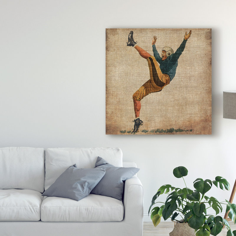 «Vintage Sports V», reproduction d'impression sur toile tendue, H 24 po x l 24 po x P 2 po