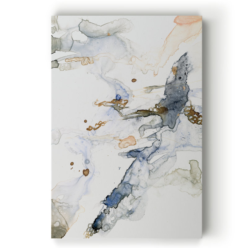 Organique entrelacé I - reproduction sur toile, H 40 po x l 30 po x P 1 po, Toile tendue