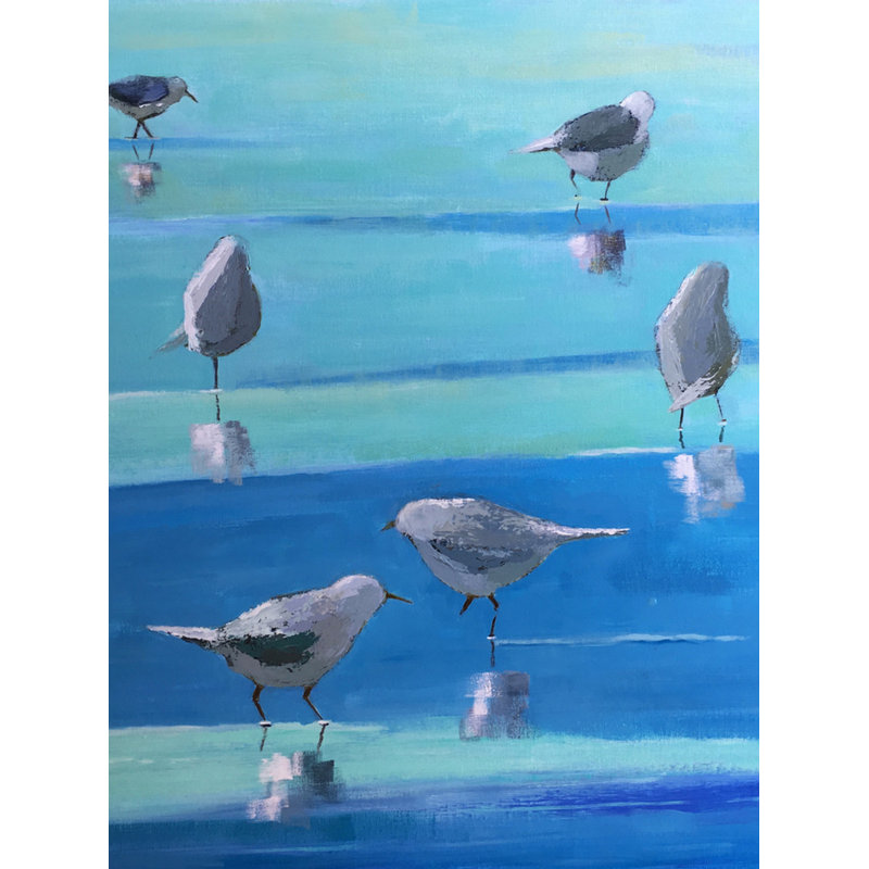 By The Waters Edge Print by Phyllis Adams, 21.25" H x 17.25" W