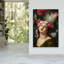 Ethereal Floral Dramatic Elegant Ethereal Portrait Flower Wall Art Print 1 Piece Wrapped Canvas Wall Art-979203033