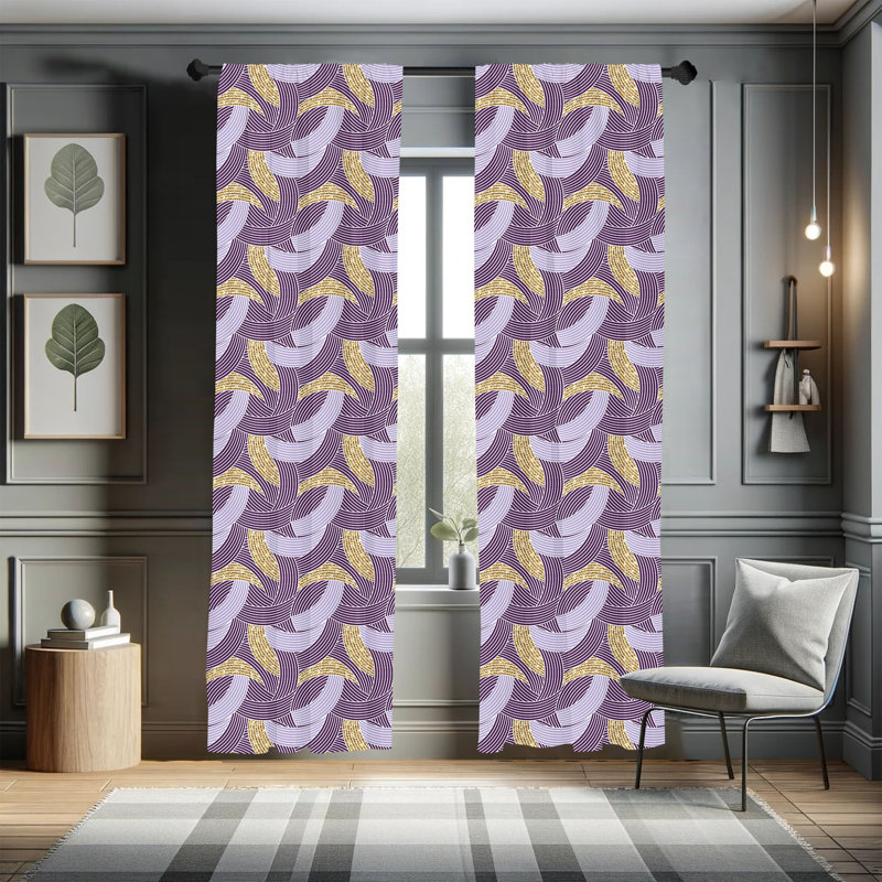 Semi-Sheer Rod Pocket Curtain Panels, 28" x 84"