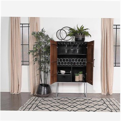 Armoire de bar 2 portes Washoe