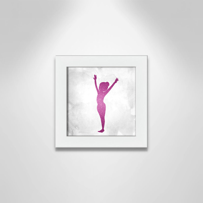 Gymnastique 2, H 8 po x l 8 po x P 0,63 po, Cadre blanc