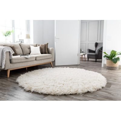 Syrna Hand Woven Wool Beige Indoor Rug