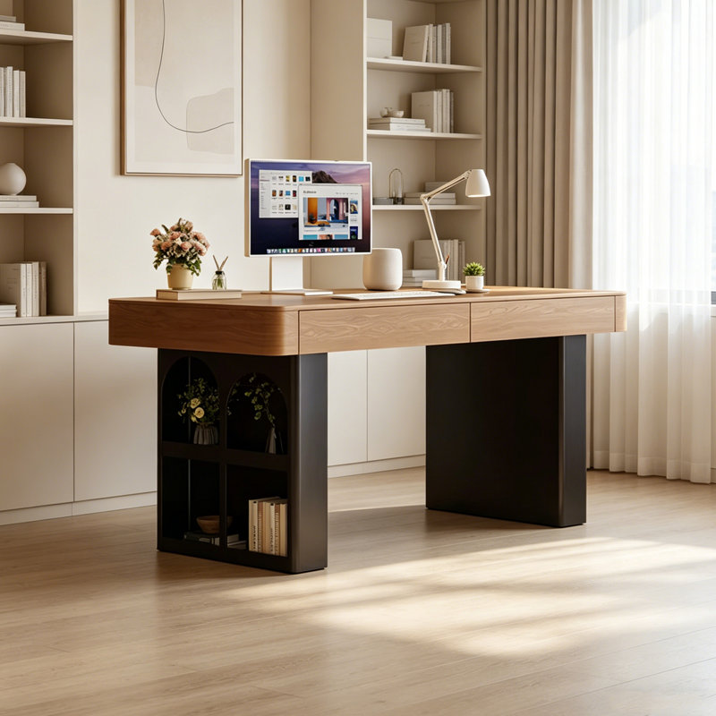 Bureau d'ordinateur Durable, 29.52" H x 55.11" W x 23.62" D