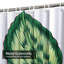 Aquarelle, feuilles vertes, feuille de palmier, motif tropical blanc avec 12 crochets-523923852