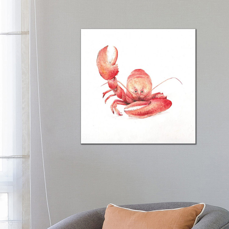 Lobster 1 Piece Wrapped Canvas Painting, 66.04 cm H x 66.04 cm W x 1.91 cm D