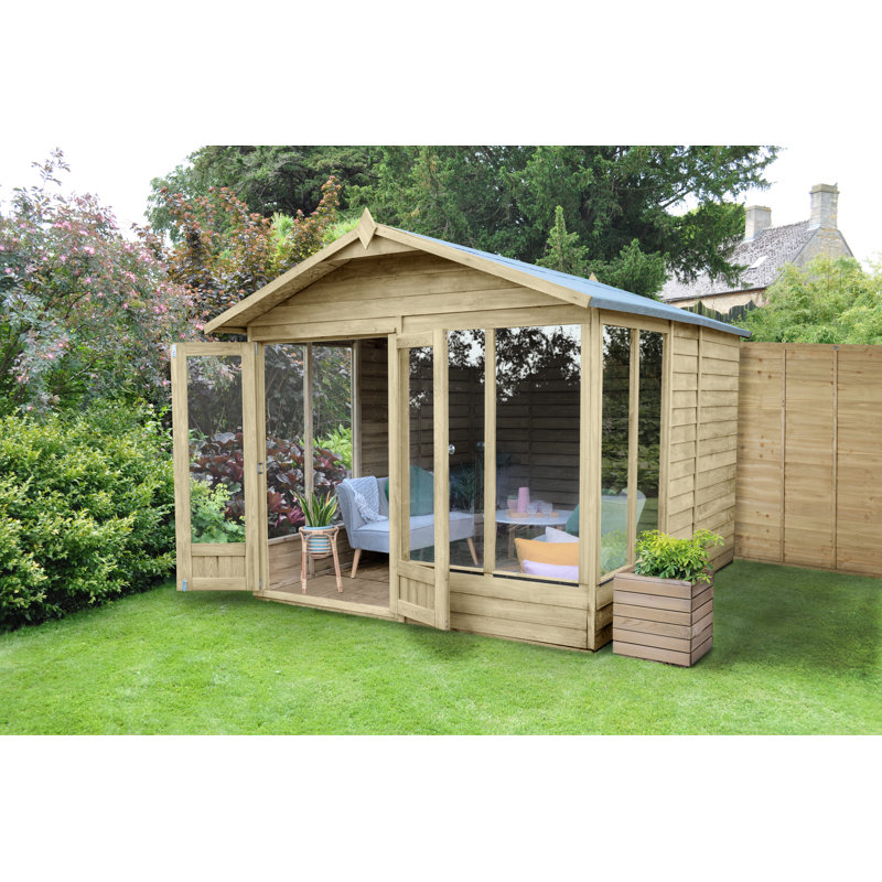 4LIFE Apex Summerhouse 8x10 - Double Door - 6 Window, No