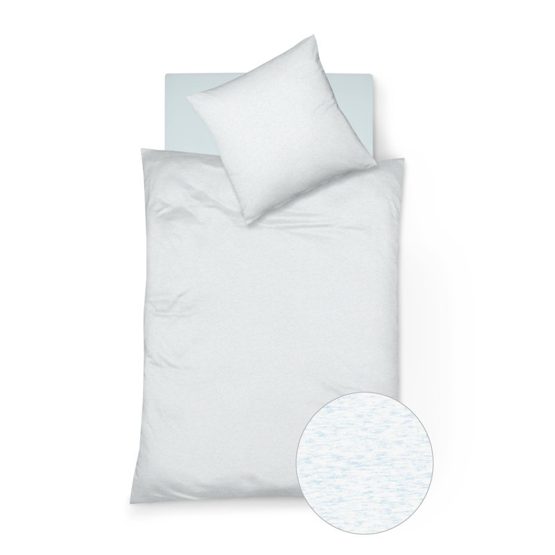 Topas Reversible 2 Piece Duvet Cover Set, Sky