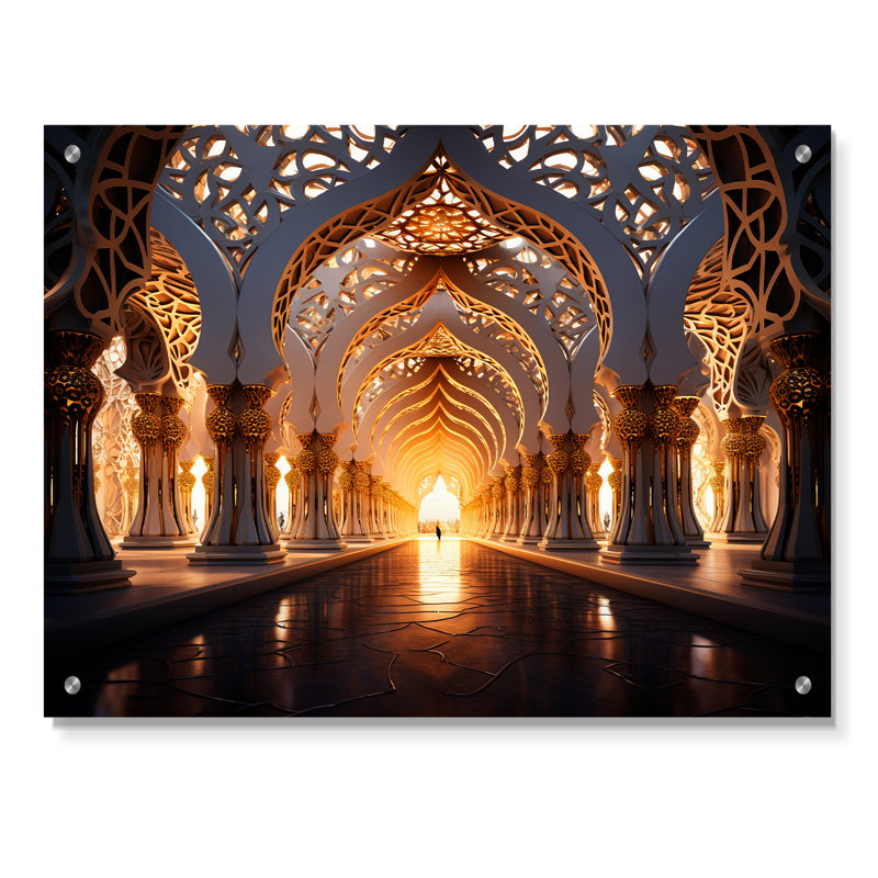 Art islamique de l'Islam, art mural acrylique pour la cuisine, H 12 po x l 20 po