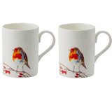 Roy Kirkham Lyric Mug - Robin, Set Of 2