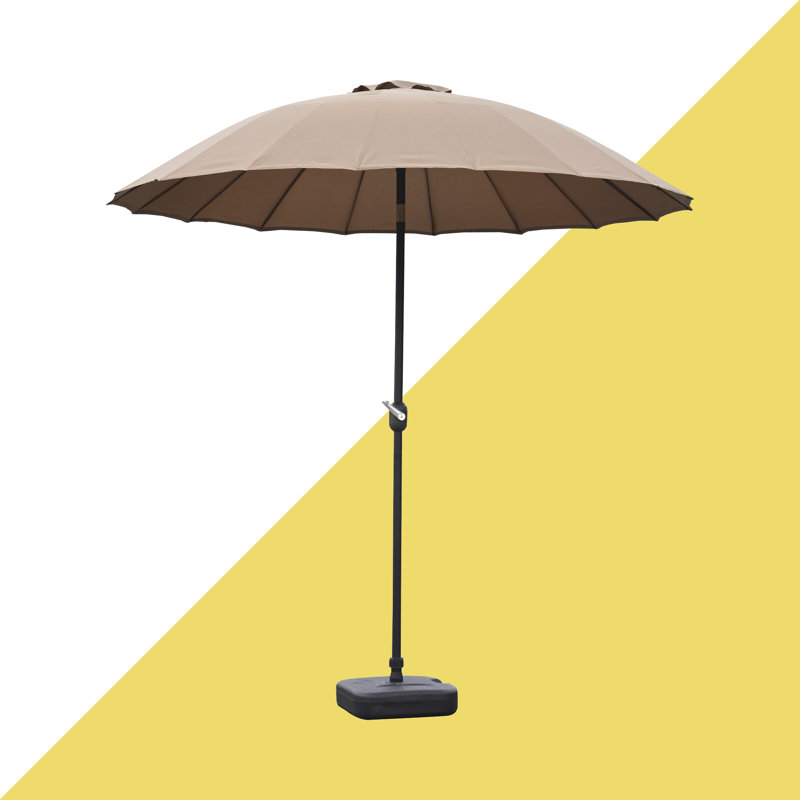 Quiana 250cm Market Parasol, Brown