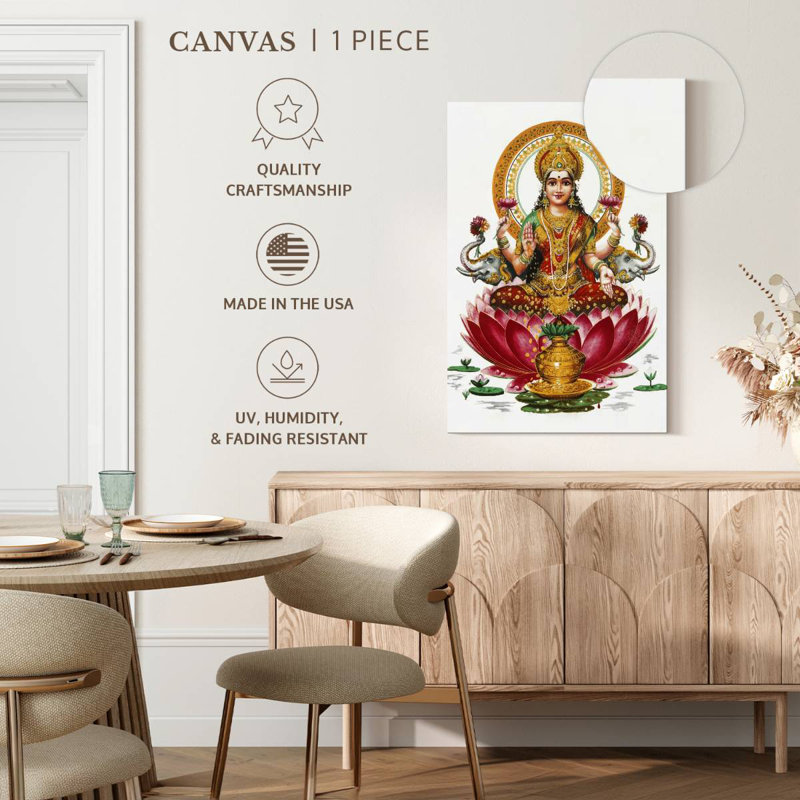 Adella Goddess Lakshmi, 12" H x 8" W