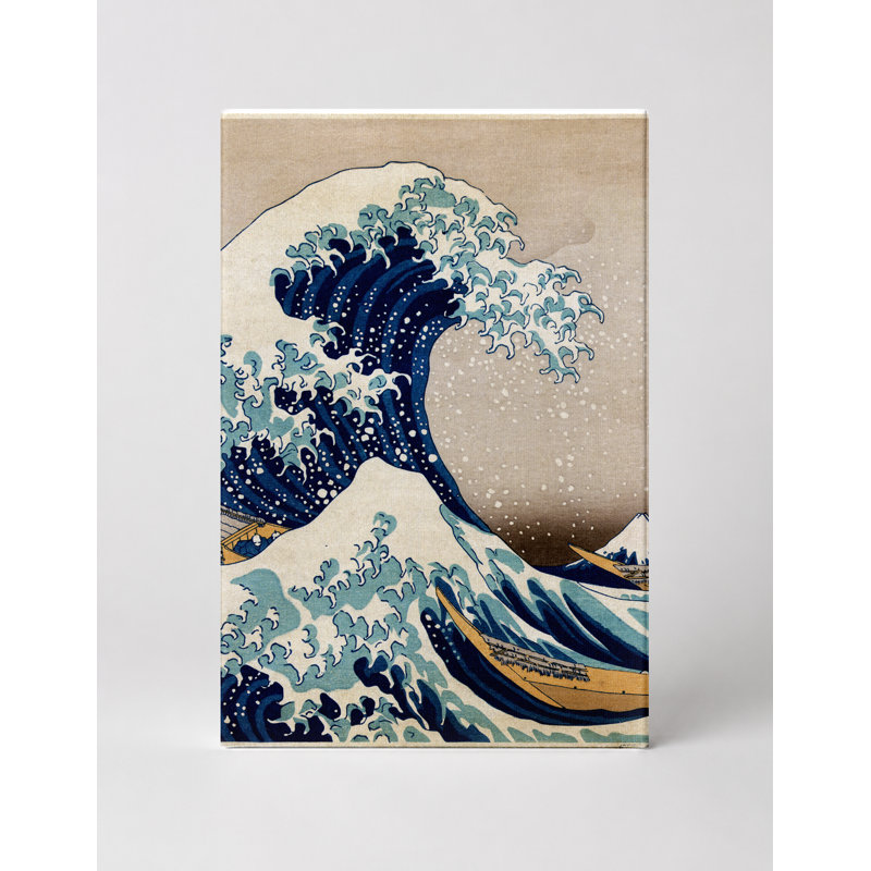 La grande vague de Kanagawa (1831) - Art mural sur toile, 20" W x 30" H