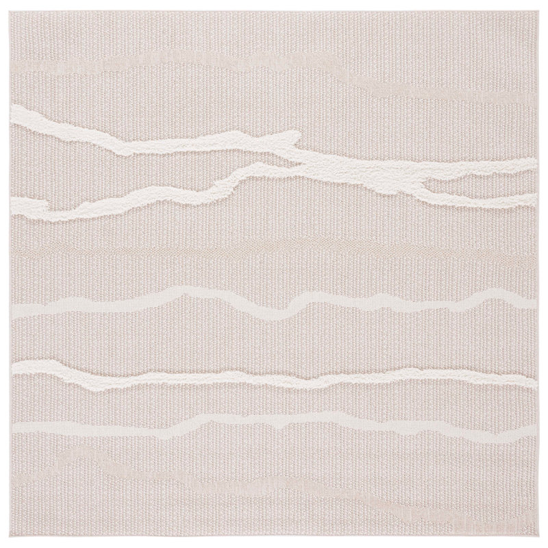 Artimese Performance Abstract Rug, Square 6'7"