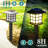 15'' Solar Powered Outdoor Floor Lamp