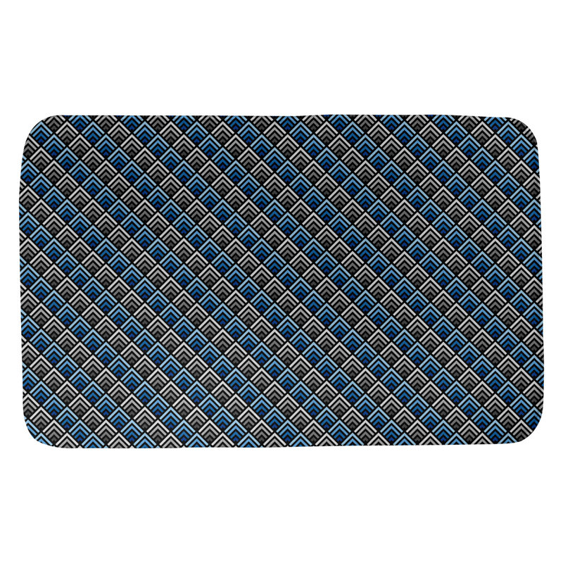 Avicia Memory Foam Non-Slip Bath Rug, 17" W x 24" L, Light Blue