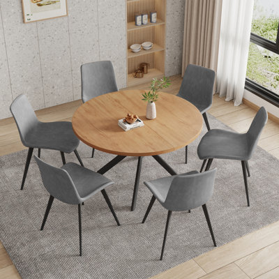Table de salle à manger ronde Rohun