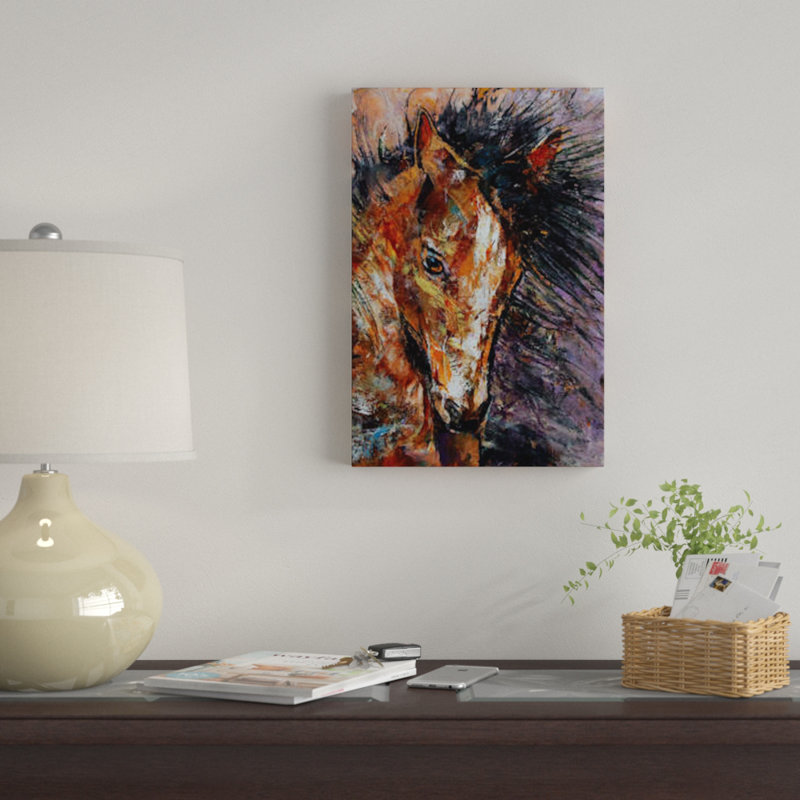 «Shogun Colt», reproduction sur toile, H 26 po x l 18 po x P 1,5 po, Toile tendue, Pas de tapis