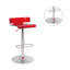 Acrylic Adjustable Stool With Swivel In Chrome Finish-483153304