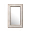 Ankole Cream Cow Hide Rectangle Mirror - Large