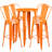 Williamston Round Metal Indoor-Outdoor Bar Table Set with 4 Cafe Stools-24678549-68072890