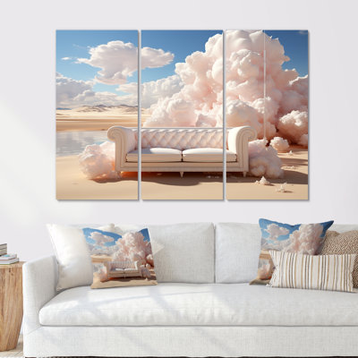 Marshmallow Mirage Fluffy Cloud - Clouds, impression d'art mural