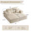 Canapé modulaire rembourré en velours côtelé-650629718