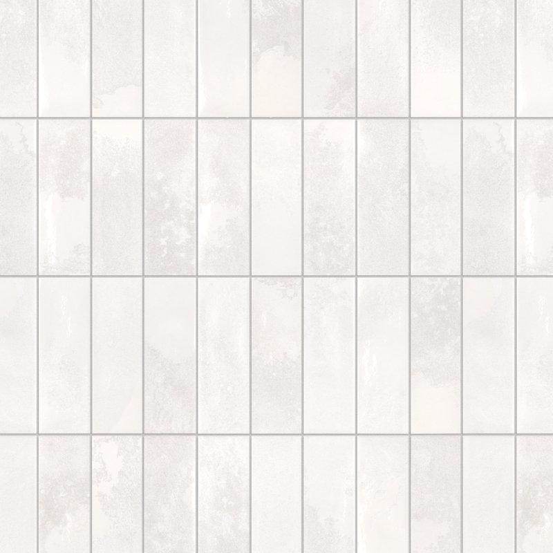 Kings Luxe Tradition 8" x 16" Porcelain Subway Wall Tile, White