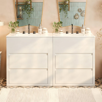 Ensemble de meuble-lavabo double 60 po