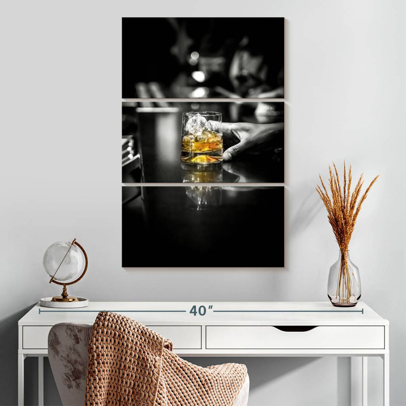 Bar à whisky Yarlin, H 32 po x l 20 po