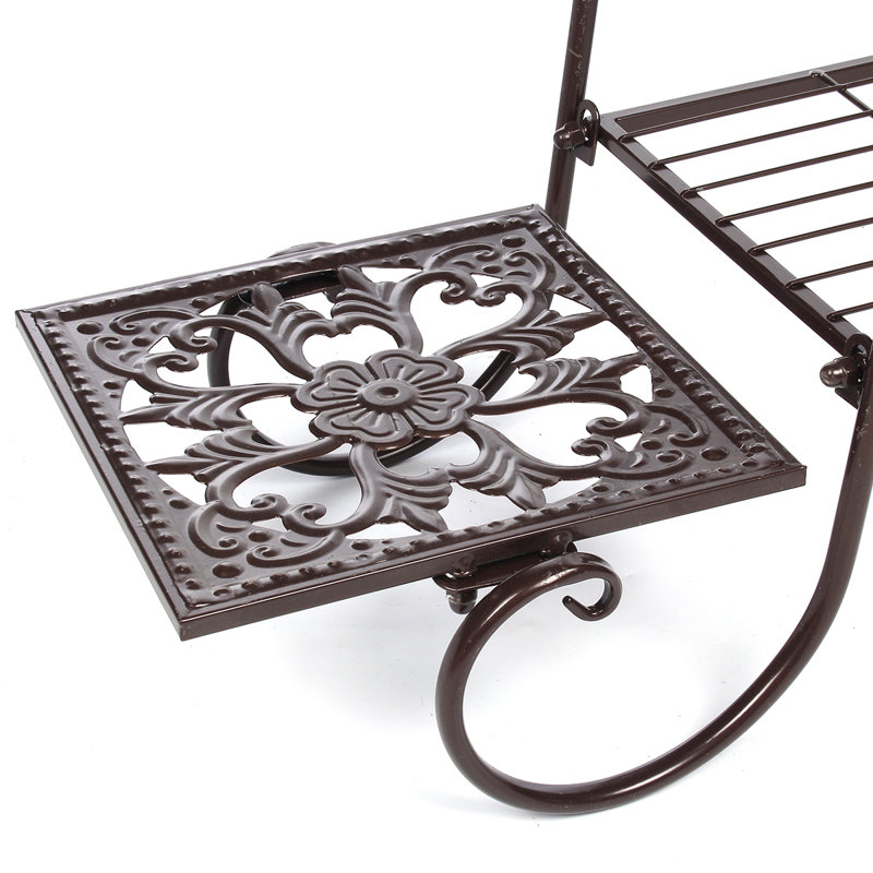 Metal Plant Stand, Brown