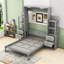 Full/Queen Murphy Bed with Drawers,Shelves and LED Lights-1079025139-1079025140