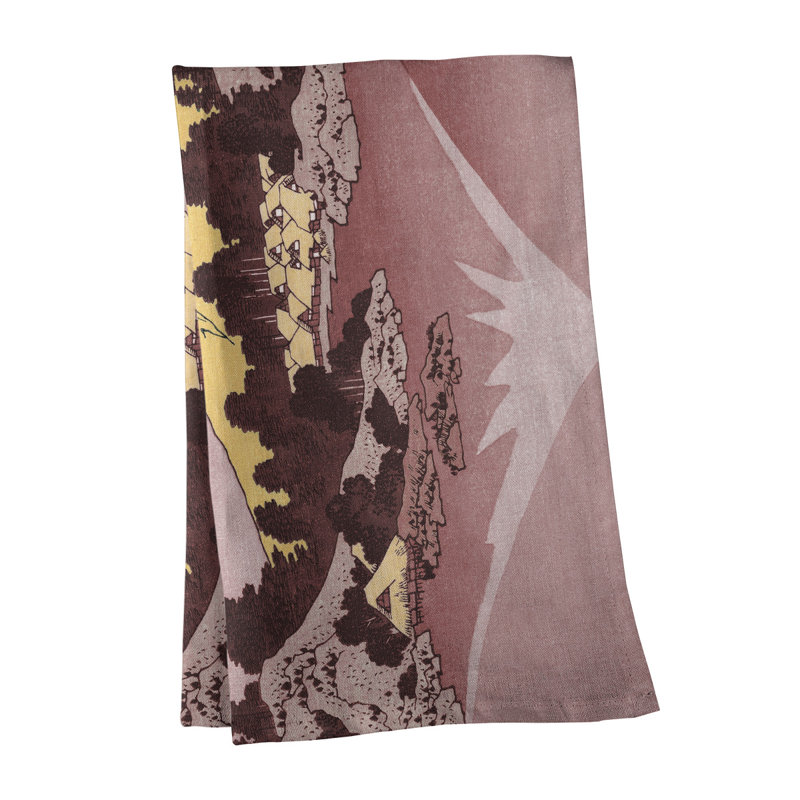Hague Tea Towel Kitchen Towel, Cotton Twill, Red