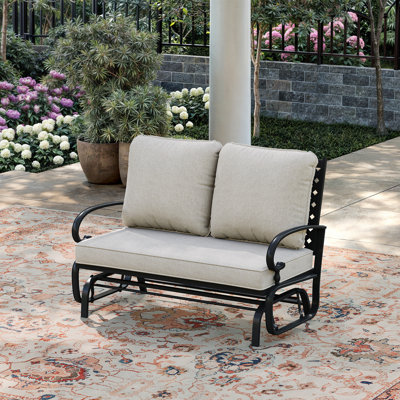 Fauteuil oscillant d'extérieur en métal Bular