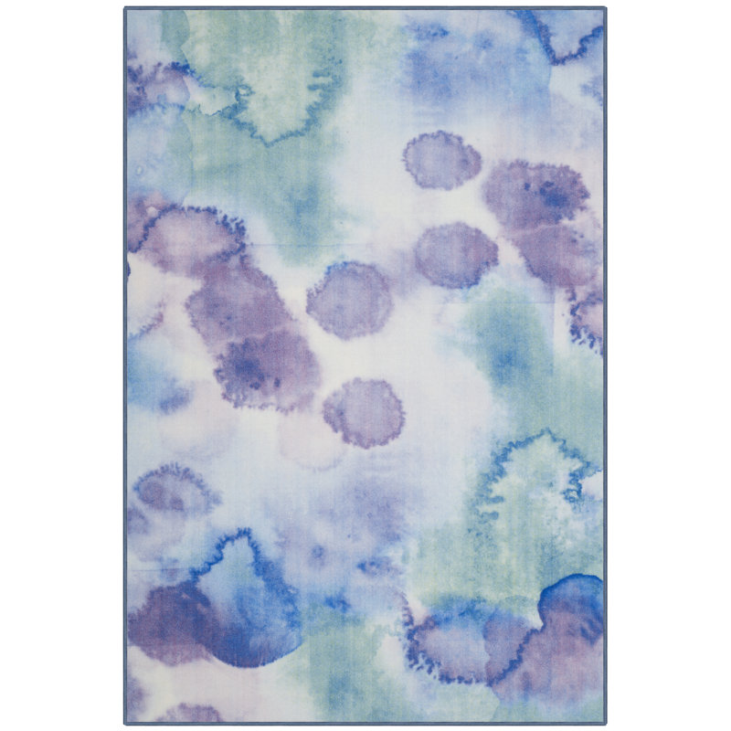 Darius Performance Machine Washable Abstract Rug, Rectangle 4'4" x 6'