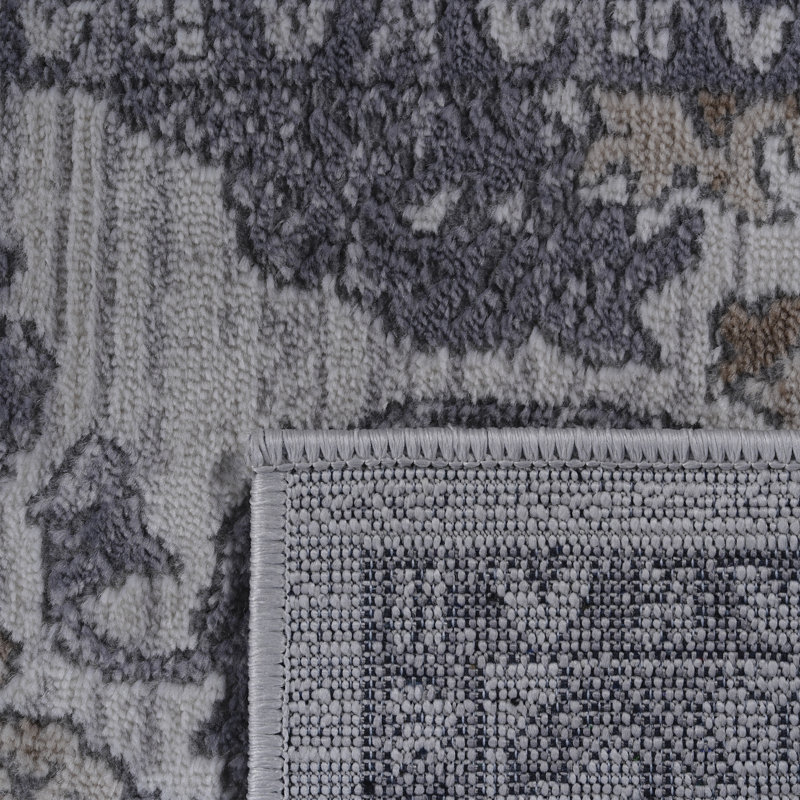 Tapis oriental / extérieur en polyester / polypropylène tressé à la machine Besma, Tapis de couloir 2 pi 2 po x 8 pi