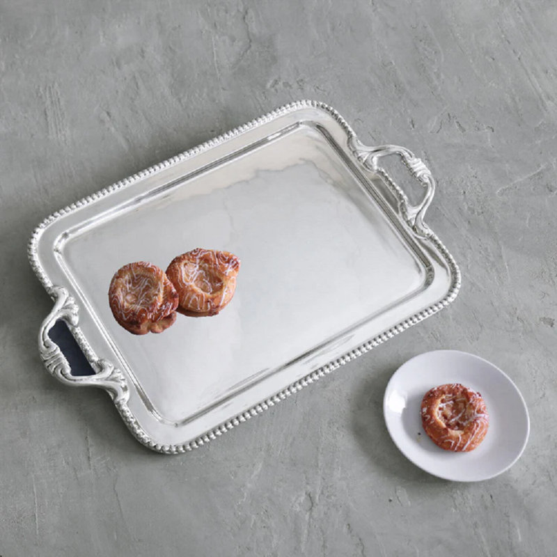Pearl Aluminum Decorative Tray