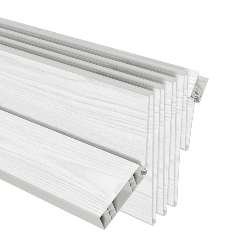 Studio Series 32" W PVC Foldable Accordion Doors, White, 32" X 80", White Oak