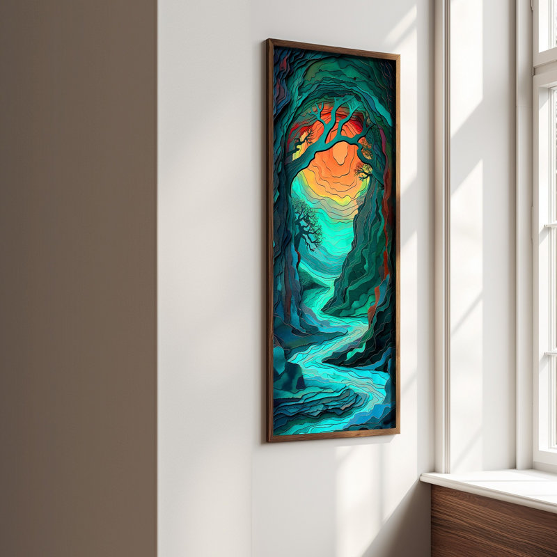 Elegant Decorative Framed MDF Painting, 15.8 x 47.2 inches | 100% UV Printed on 3 mm MDF with Durable 100% Pine Wood Frame (Thickness: 0.14 inches) | Perfect Wall Art for Living Room, Bedroom & Office Décor