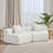 Curved Sectional Sofa With 2 Pillows-1275580713