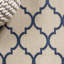 Tapis d'intérieur / extérieur beige / bleu marine Arabesque Ogee-492401258