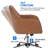 Jobin Modern Swivel Velvet Desk Chair with Armrest-312101712