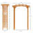 7.5' Solid Wood Garden Arches Arbor Arch, Outdoor Garden Pergola Style Arbor Arch Trellis