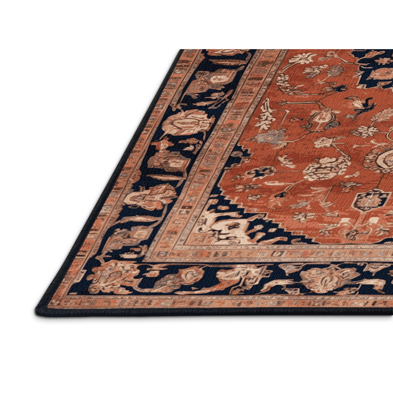 Tapis brun lavable à la machine, Rectangle 5 pi x 8 pi