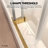 Serienty 56-60"W x 76'' H Single Sliding Frameless Shower Door with 3/8" (10mm) Clear Glass in Brushed Bronze-136279028-136430111
