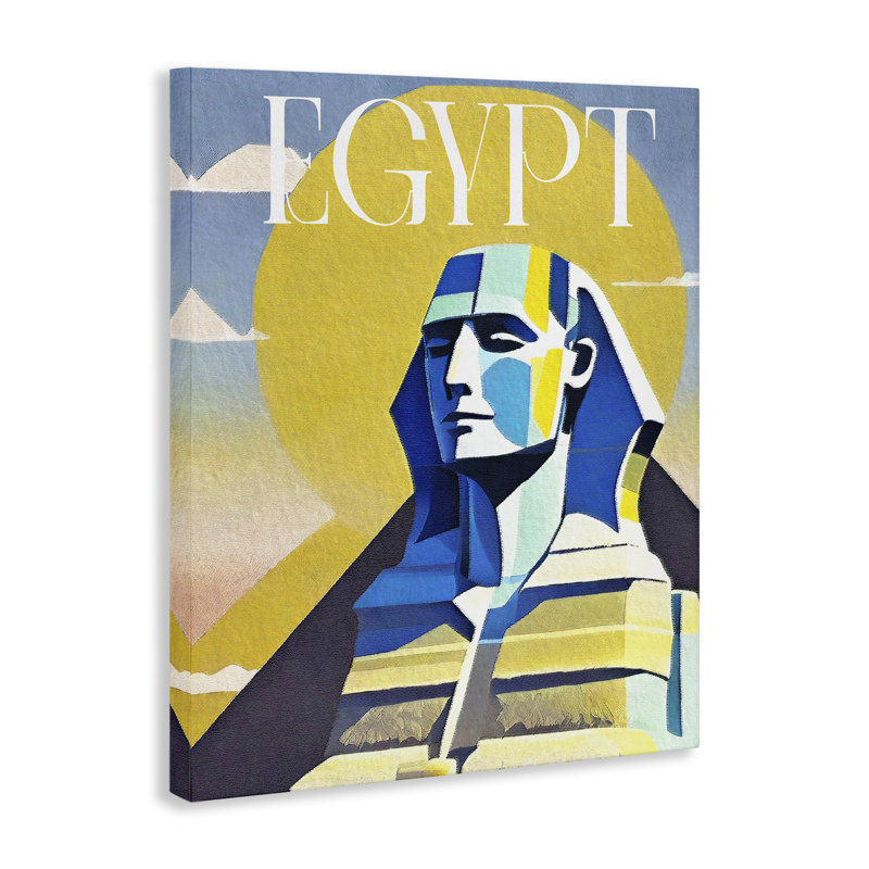 «Égyptien sphinx Landmark» par Daphne Polselli, H 40 po x l 30 po